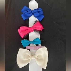 Colorful Bow Hair Clip Set for Kids, Preloved